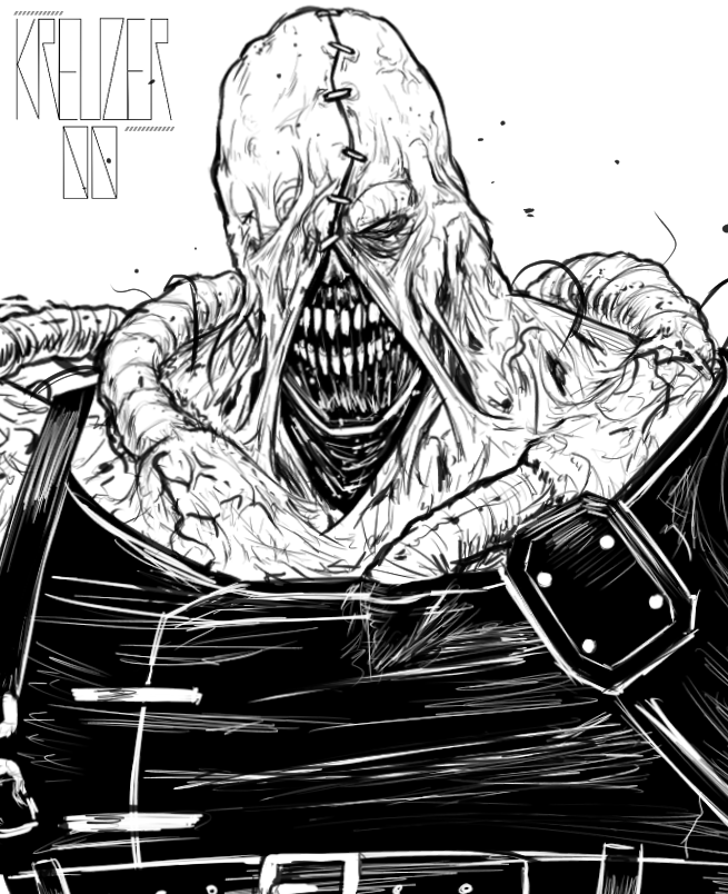 I'm not really a fan the new Nemesis RE3 remake design so I tried to do a remake design based on my own preferences