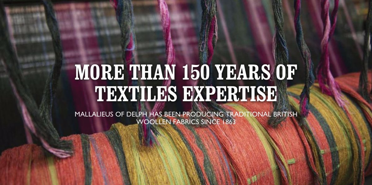 wearecoda's tweet photo. With a global reputation for colourful fabrics, Mallalieus of Delph has been producing traditional British woollen fabrics for 150 years! impressive right? check out their brand new site here: https://t.co/0kCvni4hOj https://t.co/zWWnfTyUyS