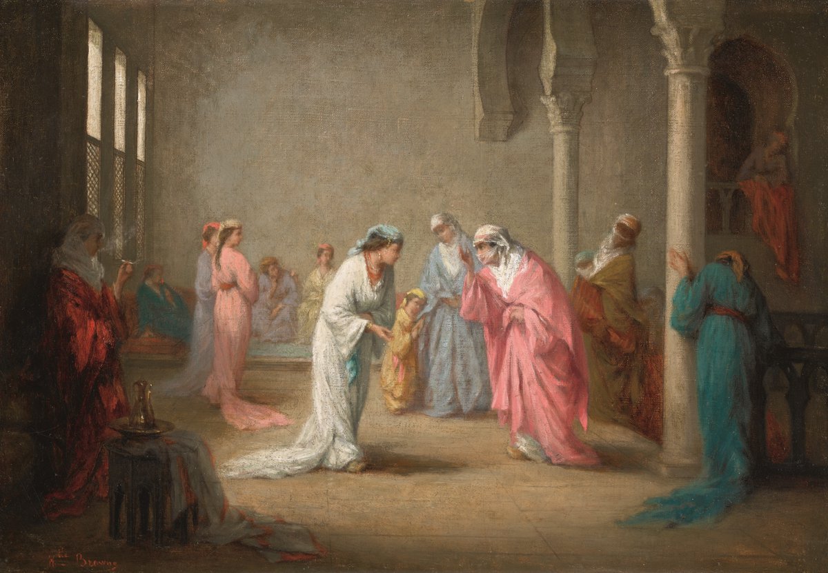 #AuctionUpdate A harem interior by Henriette Brown, a rare work by one of the few female Orientalist painters active in the C19th, sparks an online bidding battle, driving the final sale price to £795,000, more than 15x low estimate and more than 10x previous auction record.
