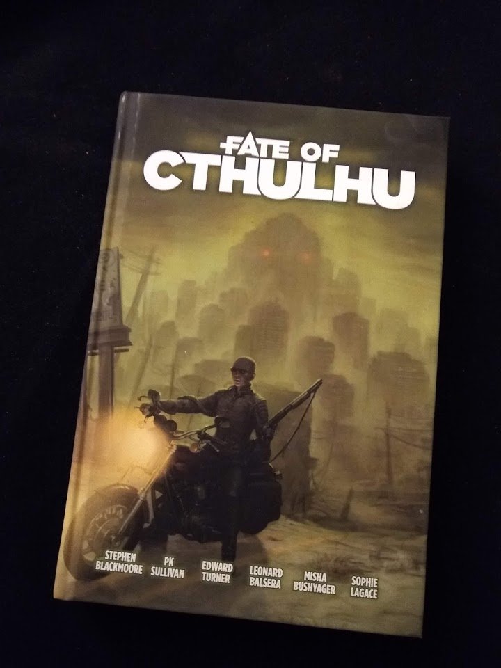 First up: my most recent acquisition Fate of Cthulhu. Terminator meets the Mythos. Travel back in time to stop the Great Old Ones from rising to conquer the Earth.