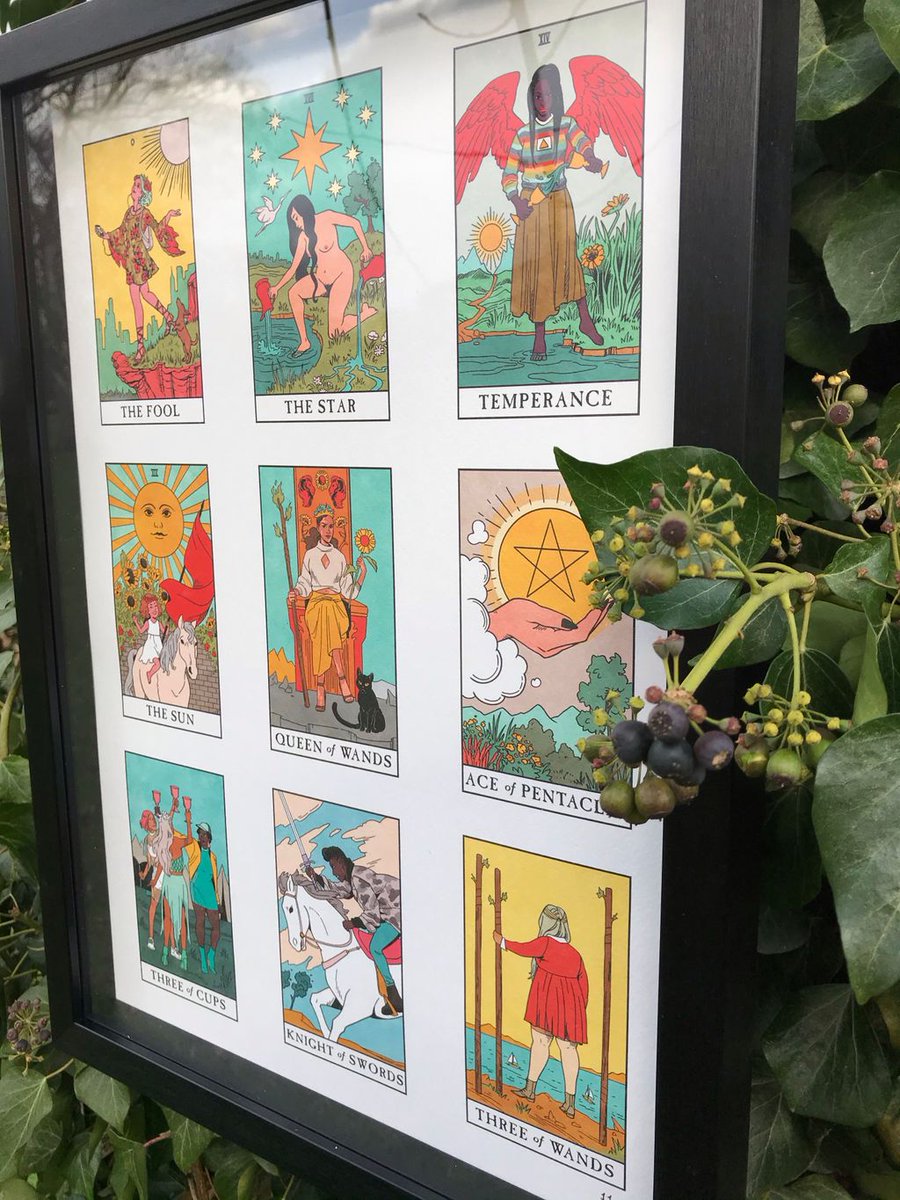 Liminal_11's tweet photo. Which is your favourite card from @LisaSterle’s Modern Witch Tarot?
Our A3 prints are printed on Tintoretto 250gsm paper ✨Get yours in our webshop: https://t.co/YWvu32Dskb 🌱⠀
⠀
#tarottuesday #modernwitchtarot #pageofwands #taroteveryday #modernwitch #lisasterle https://t.co/iYaEIpkA9N