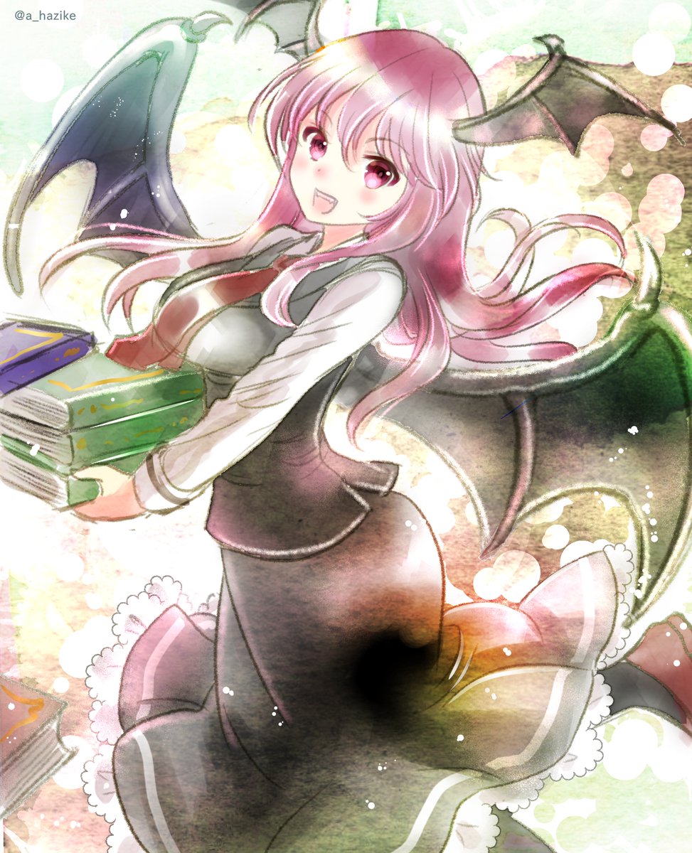 小悪魔(東方プロジェクト) 「#深夜の真剣お絵描き60分一本勝負 初描き こあちゃん!!!(+13分) 」|はじけ☆鈴奈幻想/鈴01▶️例大祭き13aのイラスト