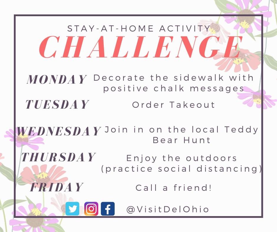 Rain can’t stop our Stay-At-Home Activity Challenge. 

It’s Takeout Tuesday!

Grab your favorite carry-out menu and join in on the fun!