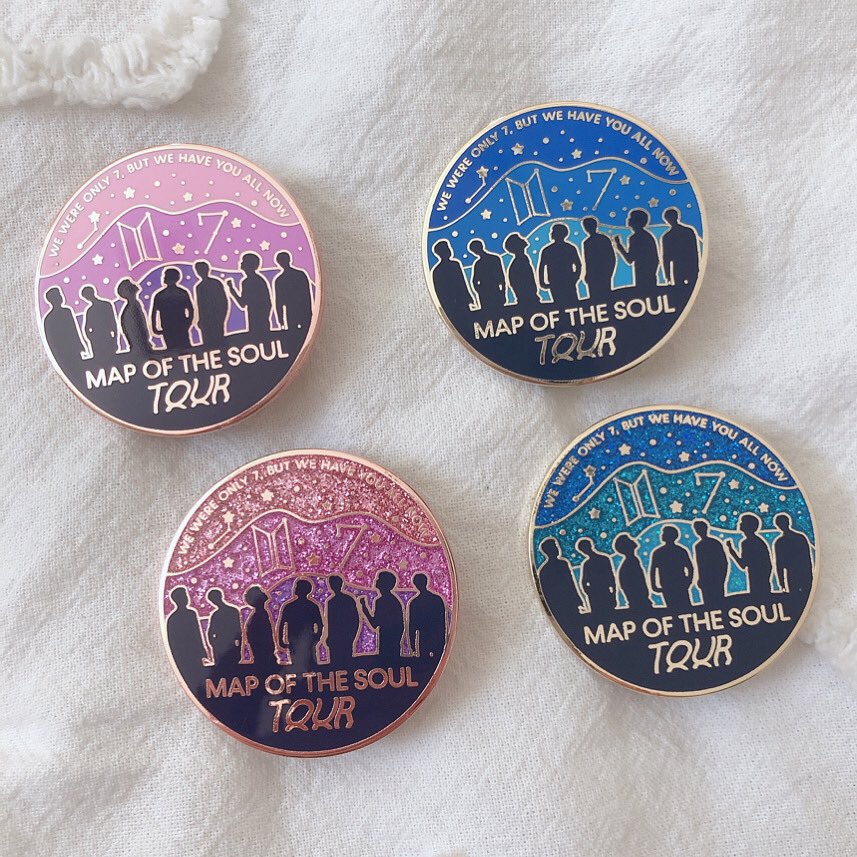 if you preordered these tour pins, for now i will only be able to begin sending out canadian orders, as the shipping service i use for usa/international packages is currently closed. i hope to send out all preorders as quick as i can and appreciate your patience!! 