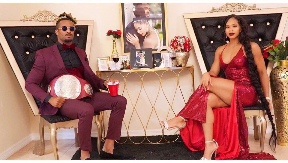Fightful's tweet photo. Montez and Bianca had an after party  by themselves for WrestleMania 36

(Via Bianca's IG) https://t.co/hUgtM5WV5J