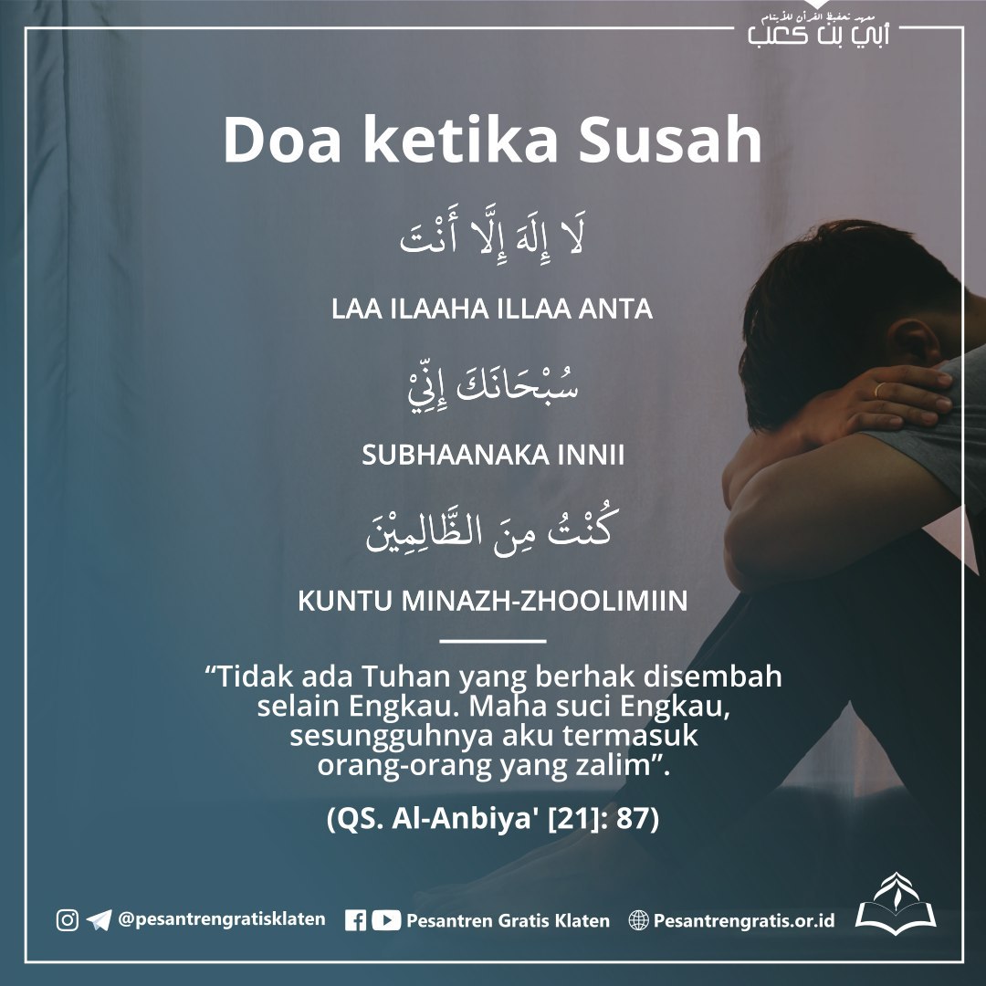 Pesantren Gratis Klaten On Twitter Doa Ini Begitu Mustajab Dlm Mengatasi Berbagai Ujian Hidup Read More Https T Co Ddjqv7pdi0 Nasehat Motivasi Doa Ujian Cobaan Masalah Musibah Muhasabahdiri Virus Corona Renungan Penyakit