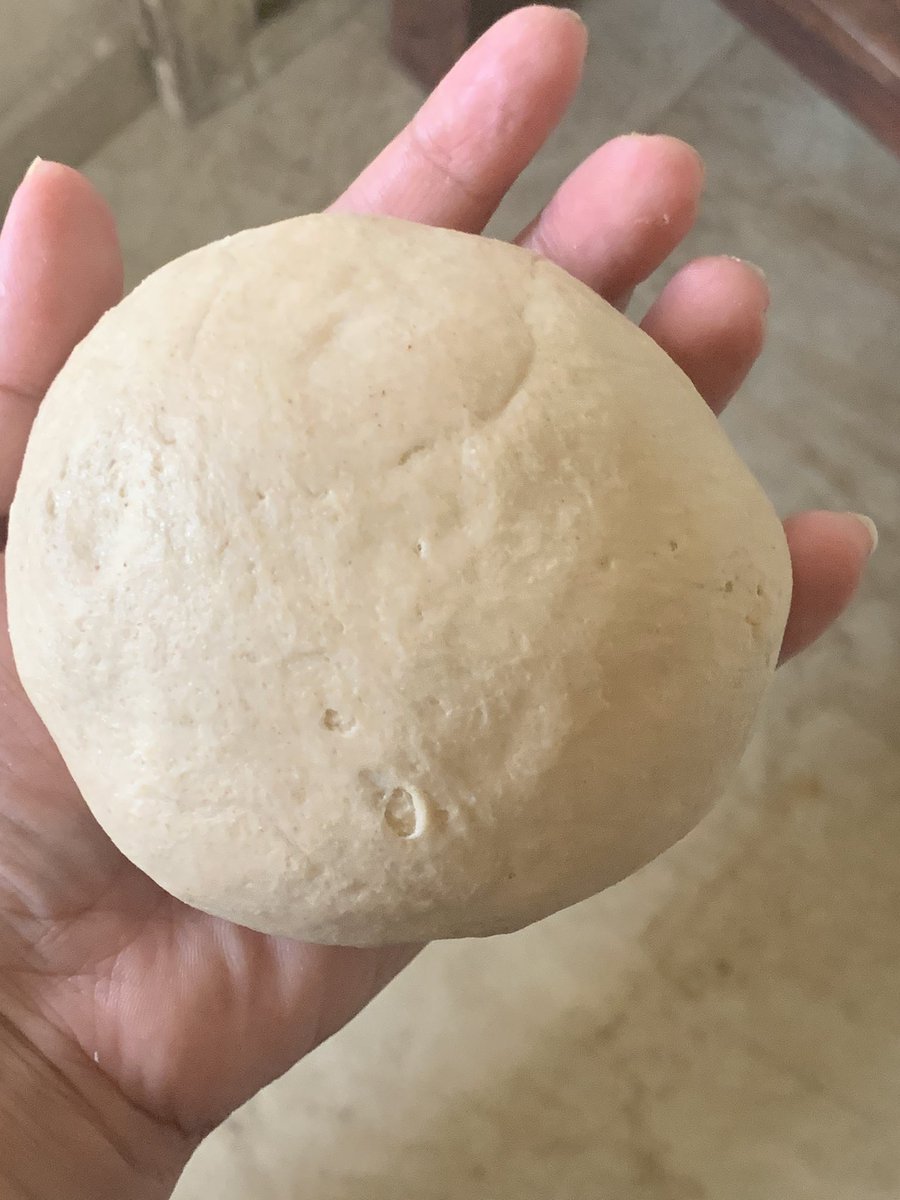 The key to a good roti is a soft and supple atta. It has to be soft, yet you should be able to work with it. The dough needs to be kneaded well. Warm water helps make a softer dough. Think of it as clay you can mould