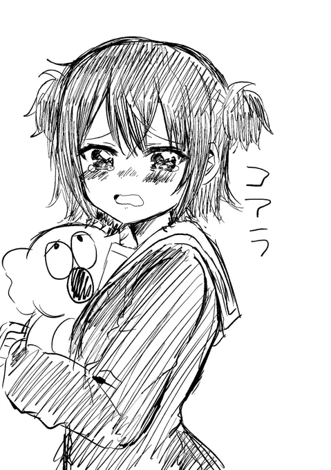 @Choppa_Ponnta ご視聴ありがとうございました!!!
雑な落書きですがよかったら(  ・ω・)つ
この子の漫画の続き年内にはどんどん出していきたいと思ってます!!! 
