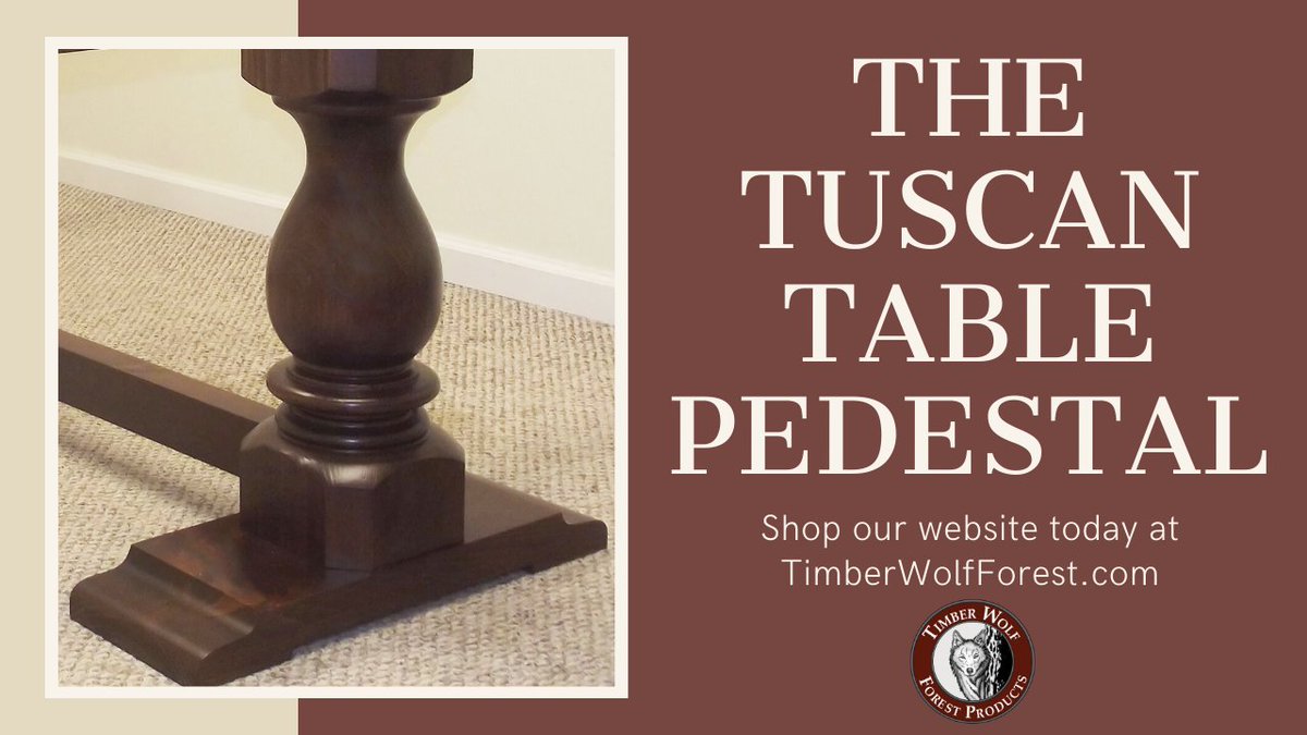 WeLeadThePack's tweet photo. New video!
https://t.co/X7EaMNFhOA
Check out how we make the Tuscan Table Pedestal on our lathe machine. 
Our products are proudly made in Hudson, North Carolina. 
You can shop the Tuscan Table Base at https://t.co/QKIwhvcWcf https://t.co/4aMccmWE6g