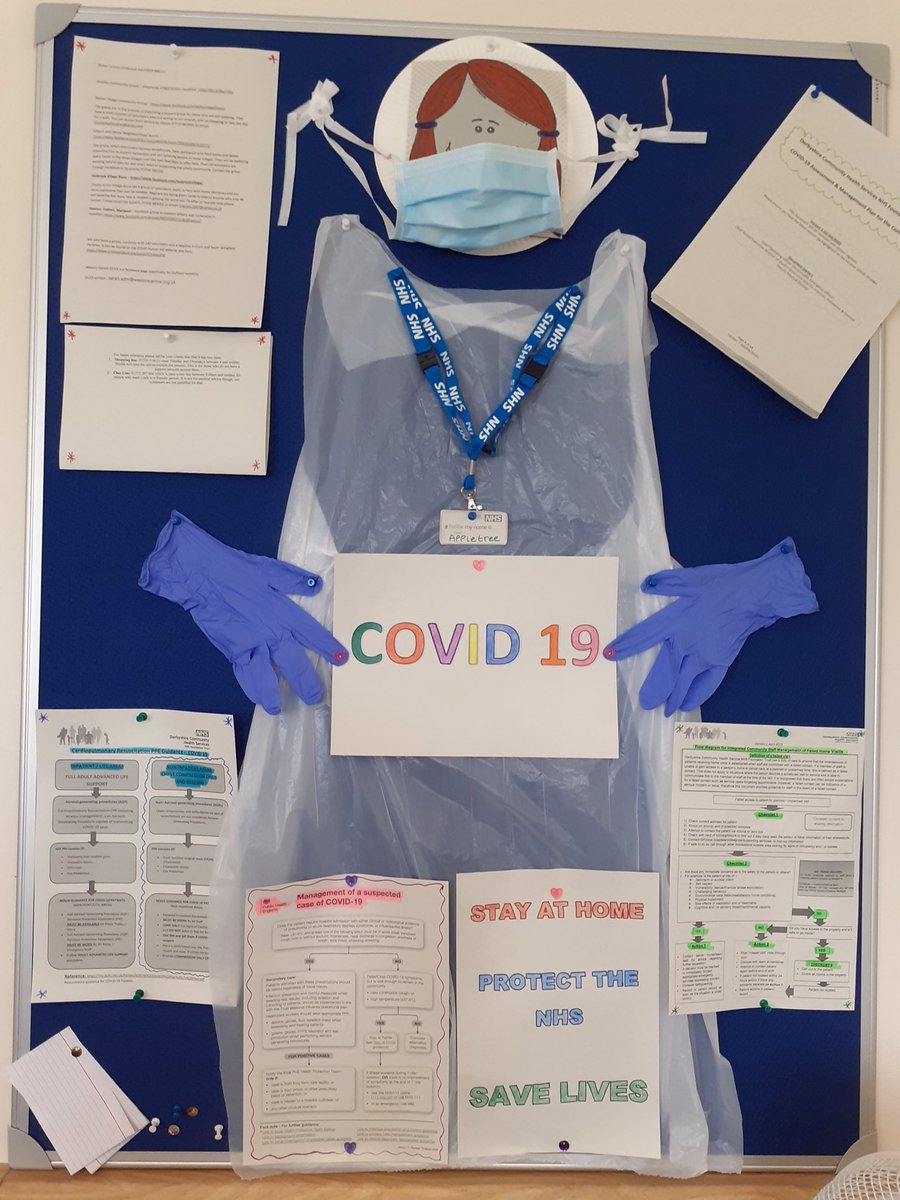 GroganMandy's tweet photo. In the midst of all this, still blown away but what teams do to support each other and keep up to date. Thanks Appletree DN team Belper for sharing this display  ......#proud @jo_sills @DCHStrust @clairenealeDCHS @SallyannQA1 https://t.co/ezmnattRvE