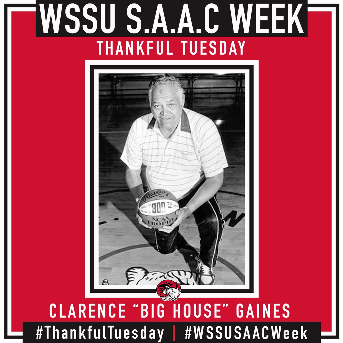 WSSU SAAC Week Day 2: Post someone that’s had a positive impact on your life

We want to to thank Clarence “Big House” Gaines for putting WSSU on the map as a HBCU powerhouse! We are forever grateful for the legacy he built at WSSU!

#ThankfulTuesday #WSSUSAACWeek