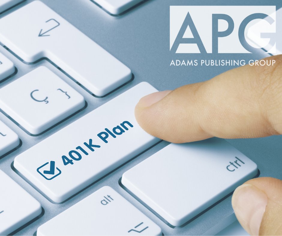 We all know that saving for retirement is important but did you realize that our associates can set up a 401(k) through Adams Publishing Group? Plus, we offer a discretionary end-of-year contribution! #APG #AdamsPG