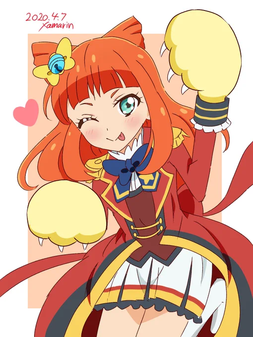お題 あこにゃん
悪い病原菌には、わたくしのパンチをおみまいですわ!!

厳しい状況が続きますがしっかり予防をして何とか乗り越えましょうm(_ _)m

 #アイカツ版深夜の真剣お絵描き60分一本勝負 