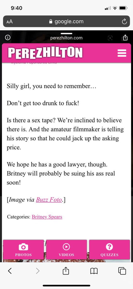 He posted about a fake sex tape rumor, while still managing to throw in a “got coke?” photo, and included “That sounds like Britney, passing out during sex...” and “Silly girl, you need to remember... don’t get too drunk to fuck!”