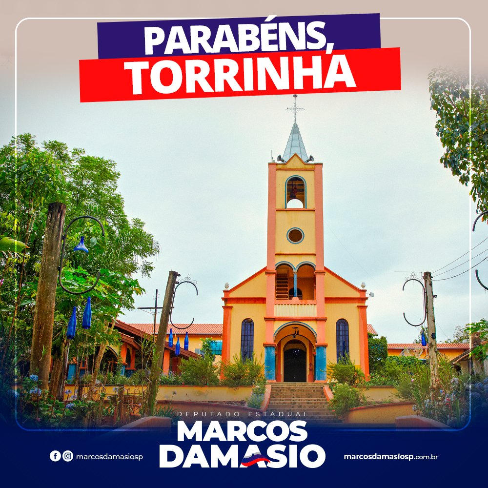 marcosdamasiosp's tweet photo. A querida cidade de Torrinha está em comemoração hoje. Sucesso nesta nova etapa!
#MarcosDamasio #FazerAcontecer #Torrinha https://t.co/mt5MrCSlDw