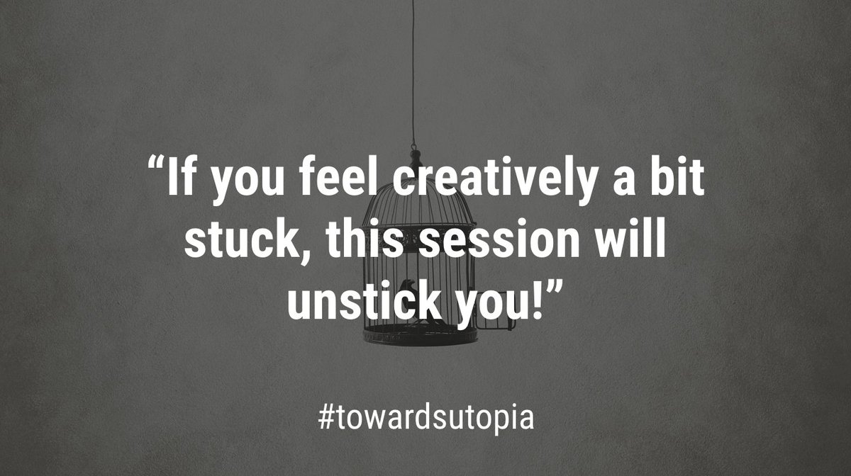 A very good reason to register for the 'Unleashing your creativity at home' workshop on Thursday at 14.30 with <a href="/yellif/">Daniele Fiandaca</a> - …topia-virtual-summit.eventbrite.co.uk/?discount=CREA… #towardsutopia #creativesuperpowers
