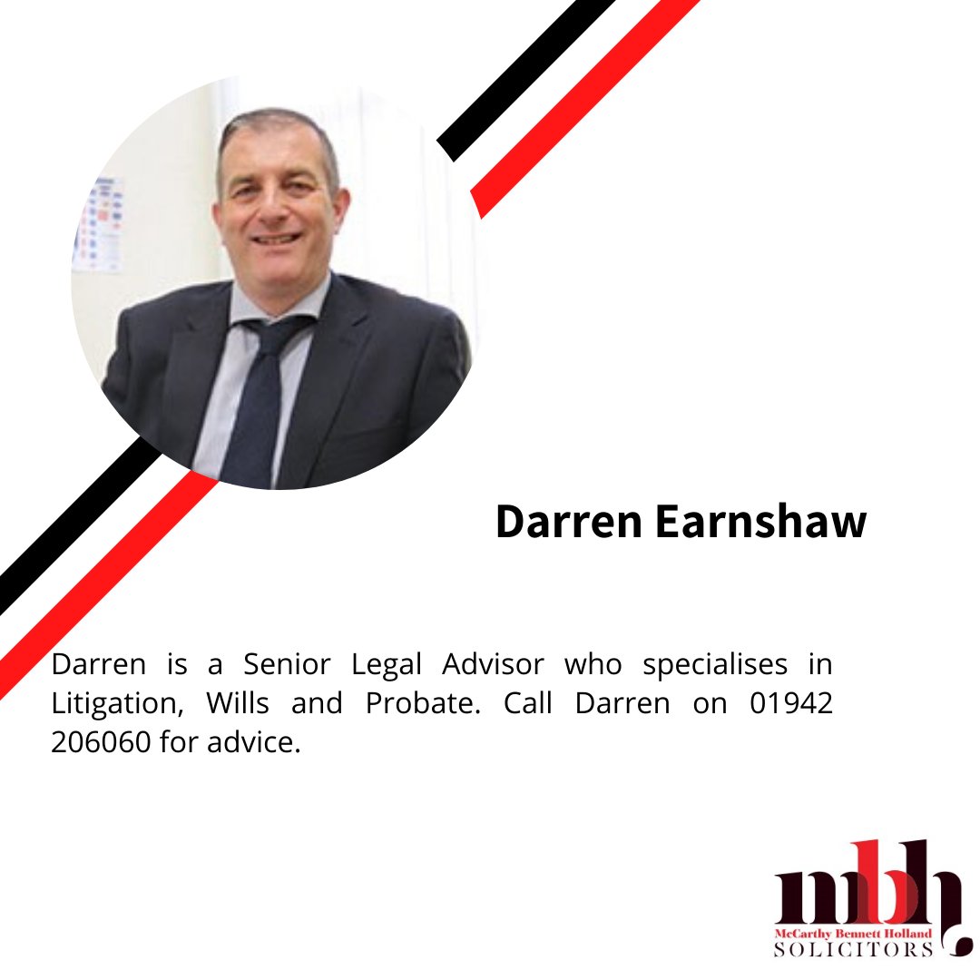Need a Will, Lasting Power of Attorney or Probate? Darren specialises in providing legal advice in #litigation #wills #probate #LPA and looks forward to helping all clients, old and new  #wigan #meettheteam Call 01942 206060 or e-mail DarrenEarnshaw@wigansolicitors.com