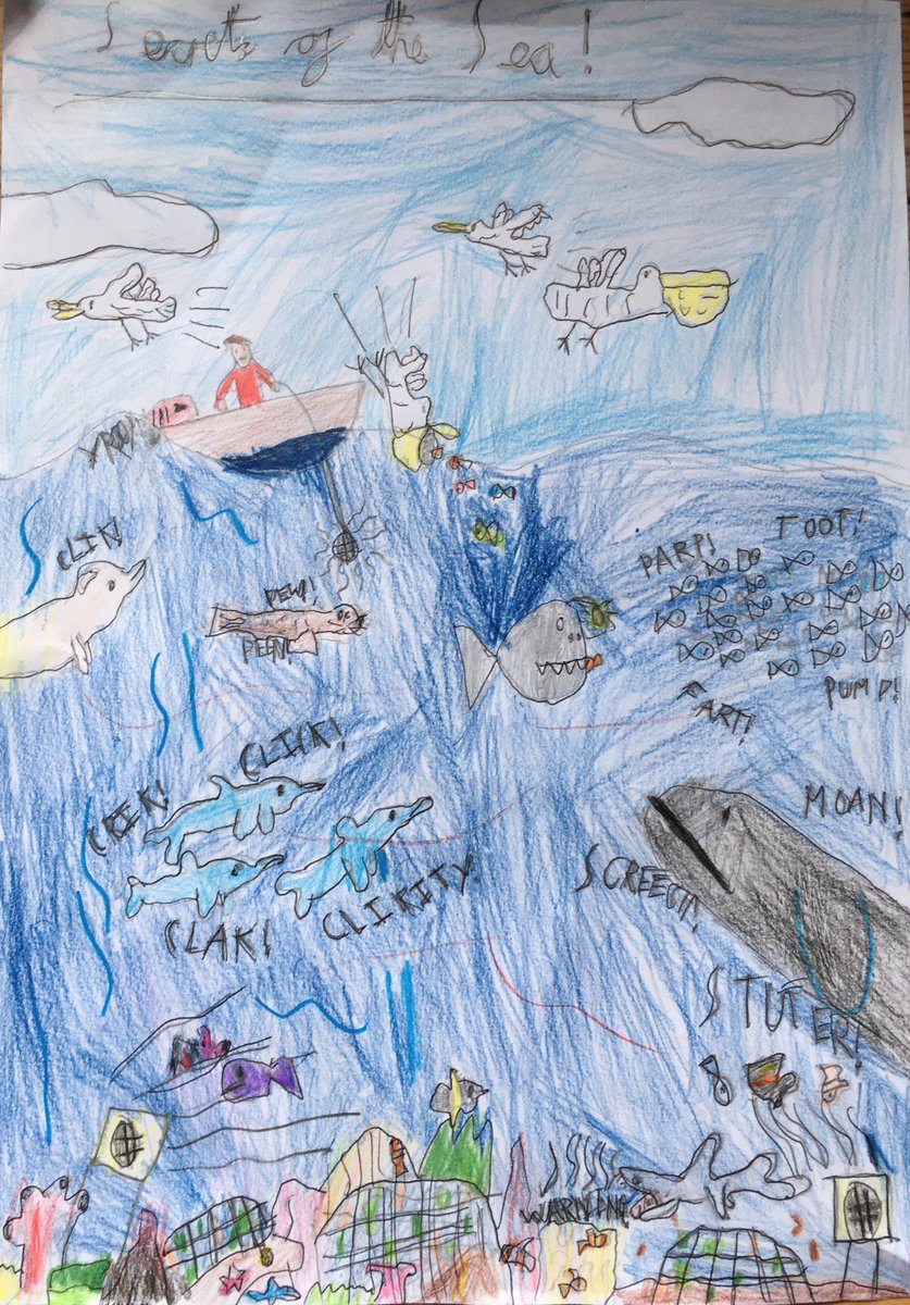 Our  @encounteredu lesson was all about marine bioacoustics - how and why animals in the sea use sound to help them communicate, navigate, find food, find a home and warn each other about danger. Check out these great pictures by Lilah and Walter!