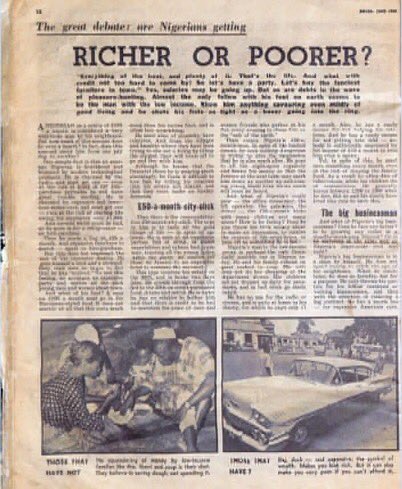 Twaz' ever thus- Nigerians debate living conditions in June 1959.DRUM magazine- June 1959.Source- Private Collection of T.O.M.
