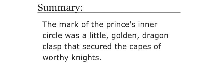 • The dragon clasp by Ohnonnynonny  - Gen, merlin/arthur  - Rated T  - canon era  - 8911 words https://archiveofourown.org/works/115...