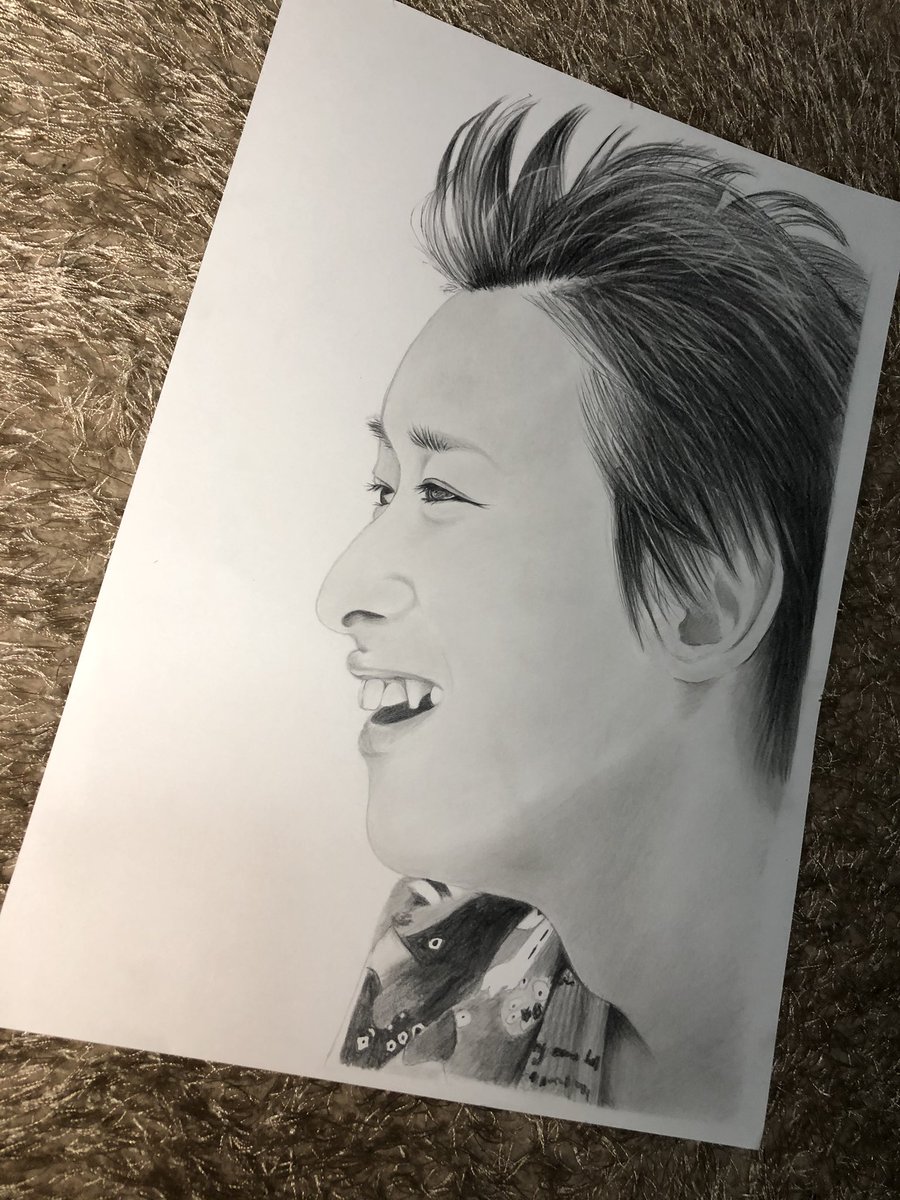 Kiki 大野くん 完成しました すっごく時間かけてしまった 大野くんに届きますように 人 嵐 大野智 模写