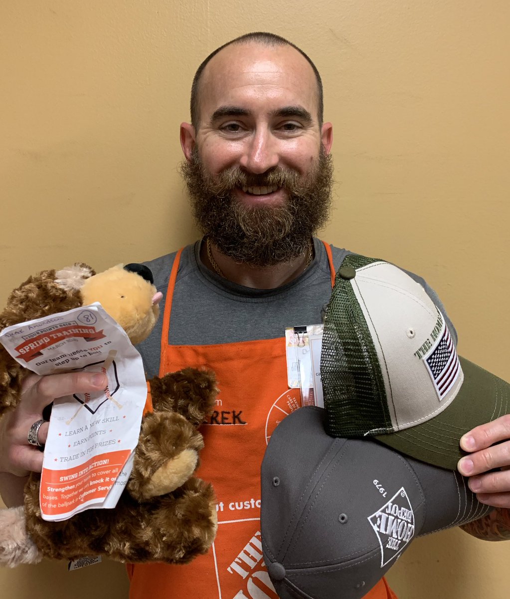 HDLance's tweet photo. Congrats to Derek, Bryan, &amp; Sorina for completing our Spring Training Challenge at #8418! Cashing in points for prizes for mastering new skills throughout the store! Four Points Proud! @ericbernal01 @josh_mayou @4Points_HD https://t.co/0xyCm4QnpR