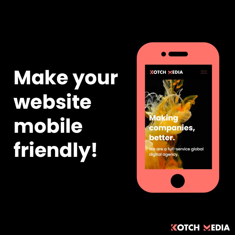KotchMedia's tweet photo. Make your website mobile-friendly! The 2018 Local Search Study results indicate that nearly 80% of local mobile searches end in a purchase. This is a big audience you shouldn’t ignore. https://t.co/oyOyYl7Im4