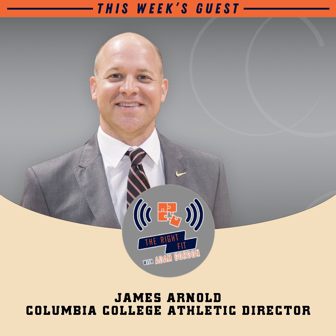 TheRightFitPod1's tweet photo. THE RIGHT FIT EPISODE 4: James Arnold, Athletic Director at Columbia College.

James just completed his first year as AD of Columbia College. We discuss what he looks for in a coach &amp; how he finds it
@ADArnoldCC @columbiacougars @smallcollegeath @risingads
https://t.co/v596SjPlBt https://t.co/ONiFrvXHmc
