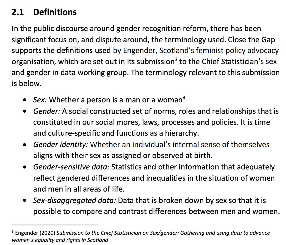 It appears that other organisations have submitted evidence to the working group although not all those submissions have been made public. Close The Gap's submission on GRA reform refers to evidence from Engender although this is not in the public domain.  https://www.closethegap.org.uk/content/resources/Close-the-Gap-response-to-the-GRA-reform-bill.pdf