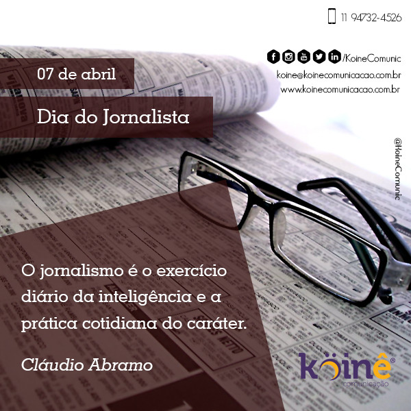 KoineComunic's tweet photo. Dia do Jornalista!
.
.
.
#diadojornalista #fé #foco #coragem #determinação #co... https://t.co/8YTcTS75WN https://t.co/YxdqkLsjA2
