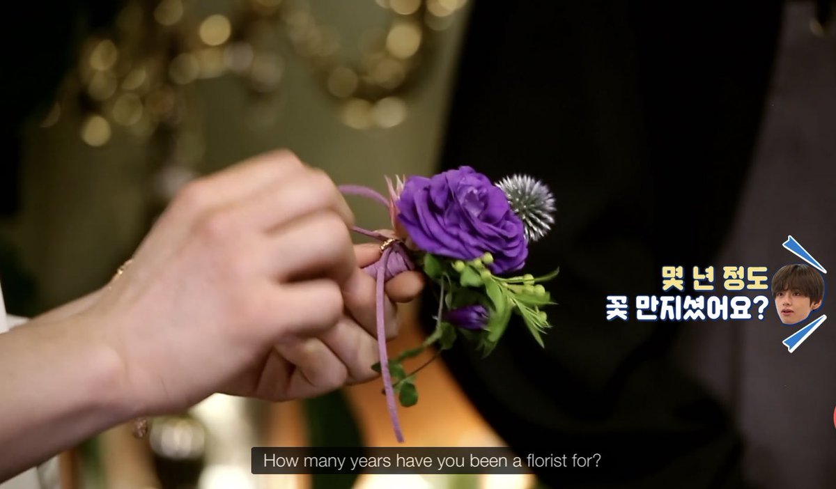 Behold Namjoon, revealing the age of The Florist via fractions.