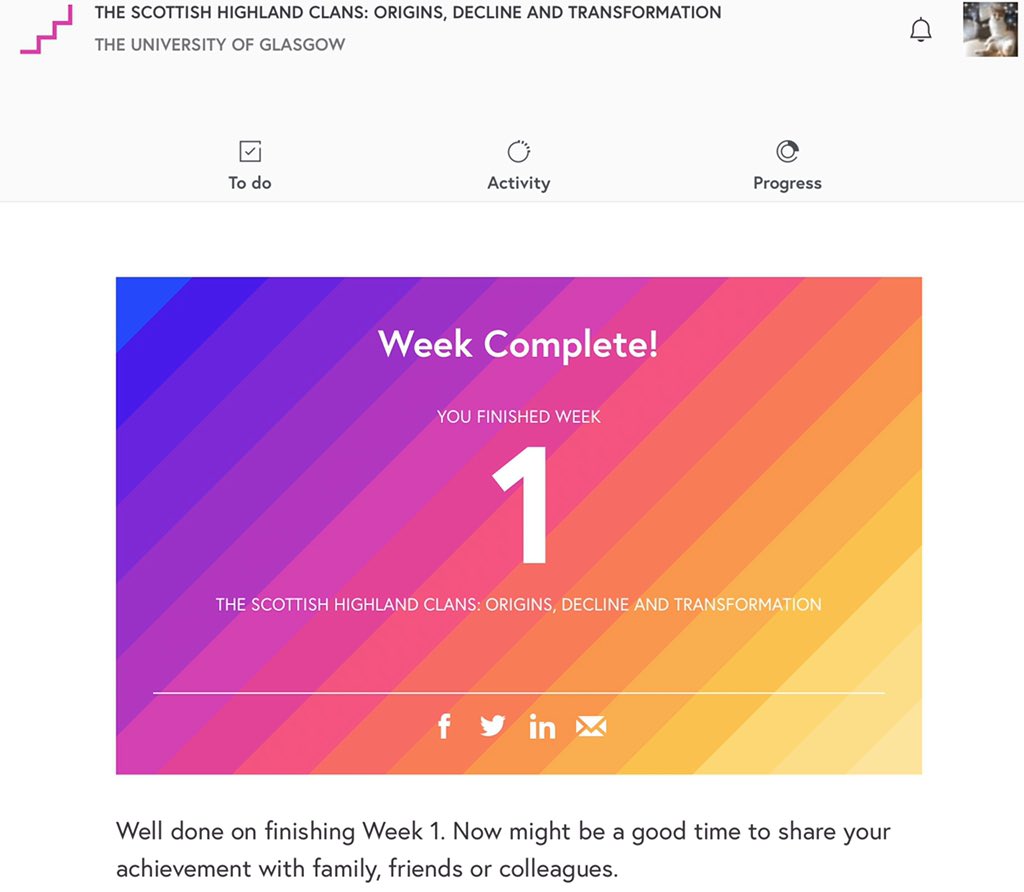 Miss_A_history's tweet photo. Woohoo get me! Really enjoying this short course😁 #totalgeek https://t.co/C9M3mwrGn5