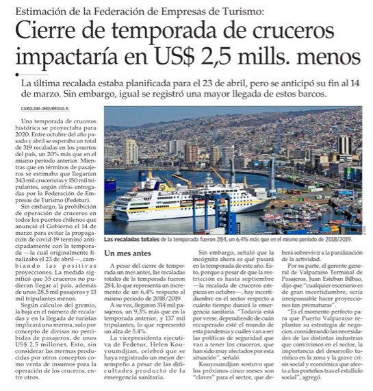 VtpValpo's tweet photo. “Es el momento perfecto para que Puerto Valparaíso replantee su estrategia de negocios, considerando las necesidades de las distintas industrias, la importancia del desarrollo turístico y la crisis social y económica que afecta a los porteños”. Grte Gral VTP, Juan Esteban Bilbao. https://t.co/667zY9qivI