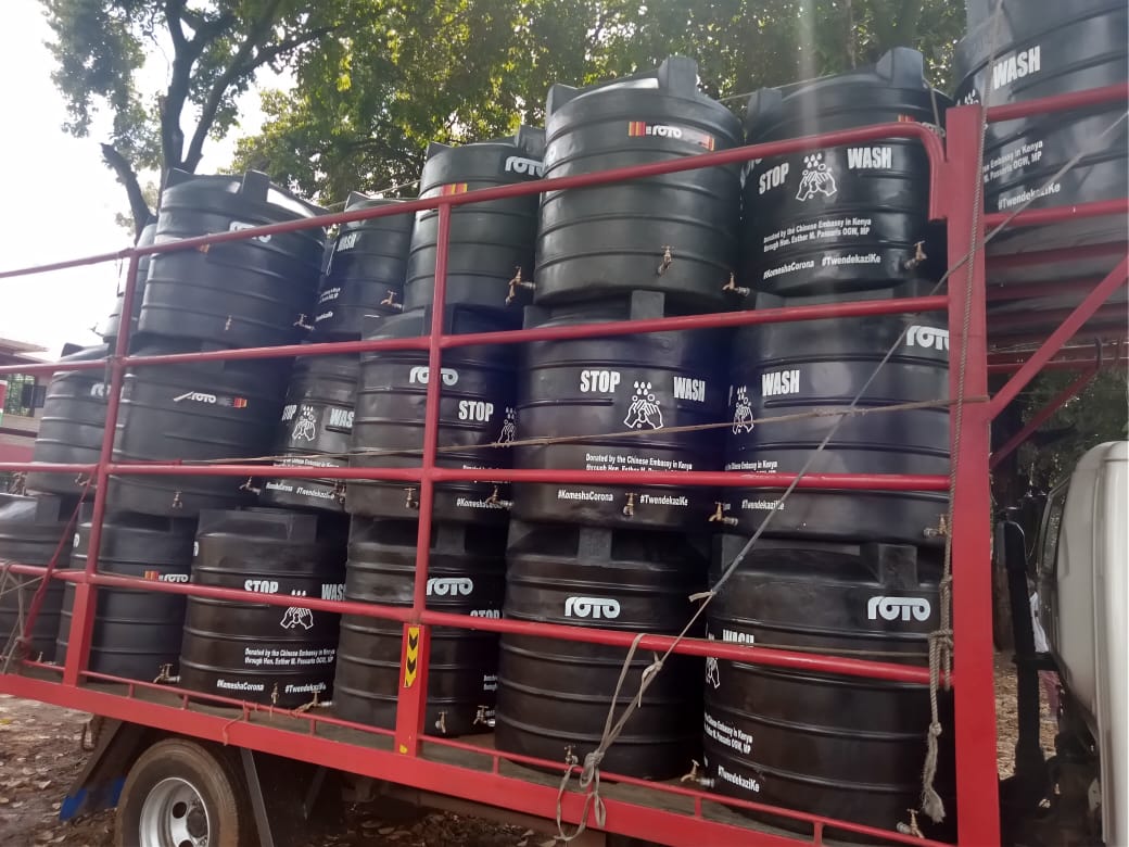 Today we received 16 Hand washing water tanks from <a href="/EstherPassaris/">Esther Muthoni Passaris</a> , we distributed them to 14 SJC and the rest will be distributed tomorrow.The water tanks officially make all the SJCs in Nairobi hand washing points for the community. We continue to Organise! Educate! Liberate!