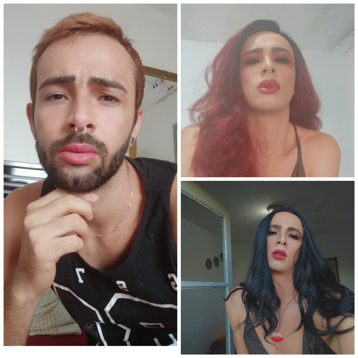 AndradLeandro's tweet photo. Meus 3 estados de espírito #DragQueenMagic #gaybrasil #gay https://t.co/BcsdL4Gr4E