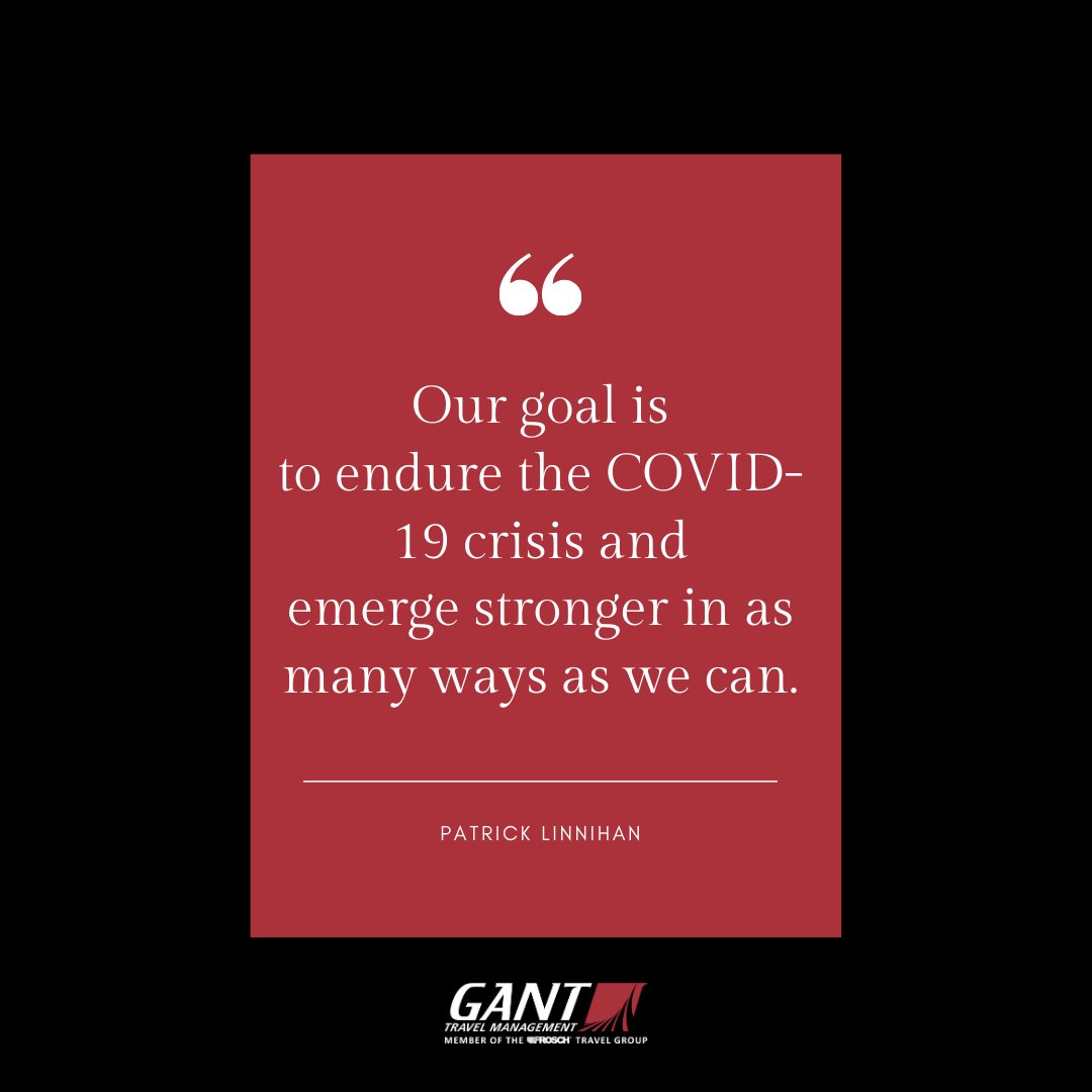 We're already making strides in the right direction with our launch of Gant Together. Stay Tuned.
.
.
.
.
.
.#GantTravel #TeamGant #UniquelyBetter #COVID19 #MeetingTravel #GantTogether #BusinessTravel #TravelManagementCompany #GantIsMyTMC <a href="/SAP/">SAP</a> Concur