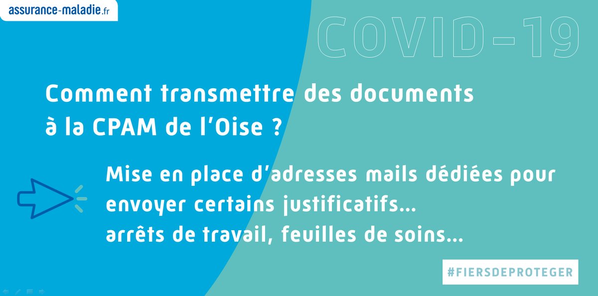 OiseCpam's tweet photo. ➡️ Mise en place par la @OiseCpam de boîtes mails dédiées📩 pour l'envoi scan ou photo de certains justificatifs...
En savoir plus ➡️ https://t.co/oUicfLRcwN
#RestezChezVous 🏠 https://t.co/C14I1etwvU