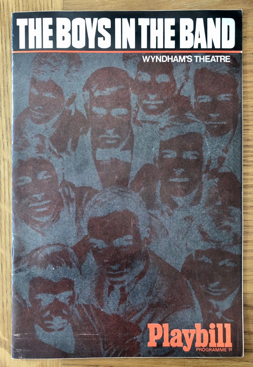 Today's  #DudleysProgrammes pick is  #TheBoysInTheBand's original  #WestEnd run at Wyndham's Theatre in 1969.Dudley's friend had an apoplectic fit when Emory demands 'Who do you have to fuck get a drink around here?''We'd never seen anything like it,' Duds says. Had you?  #LGBT