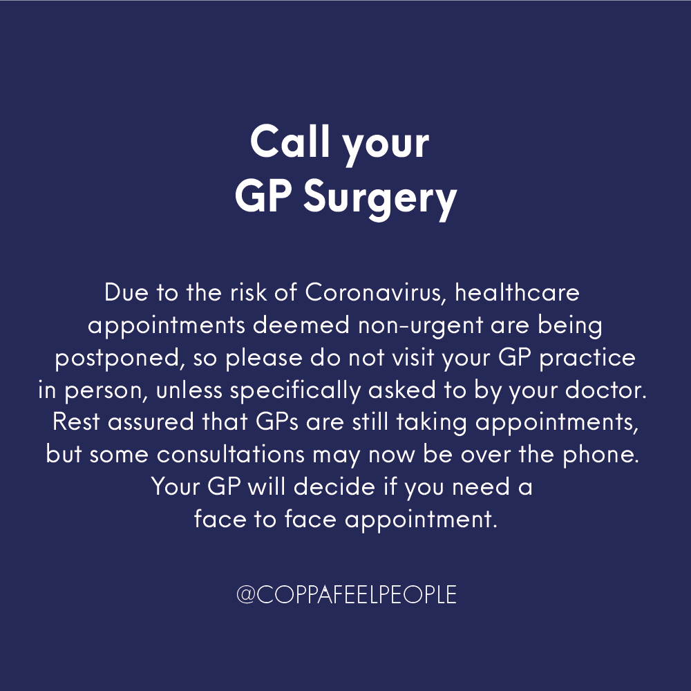 CoppaFeelPeople's tweet photo. We know some of you might be having concerns around seeing a doctor
during self-isolation, so in honour of #WorldHealthDay we'll pulled together some guidance around what to do if you notice a symptom or are worried about an unusual or sudden change in your boobs or pecs. https://t.co/D7HBBzPape