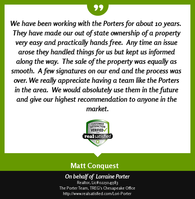 LPorterTeam's tweet image. Thanks so much Matt &amp;amp; Kate for your business all these years!  realsatisfied.com/Lori-Porter via @realsatisfied