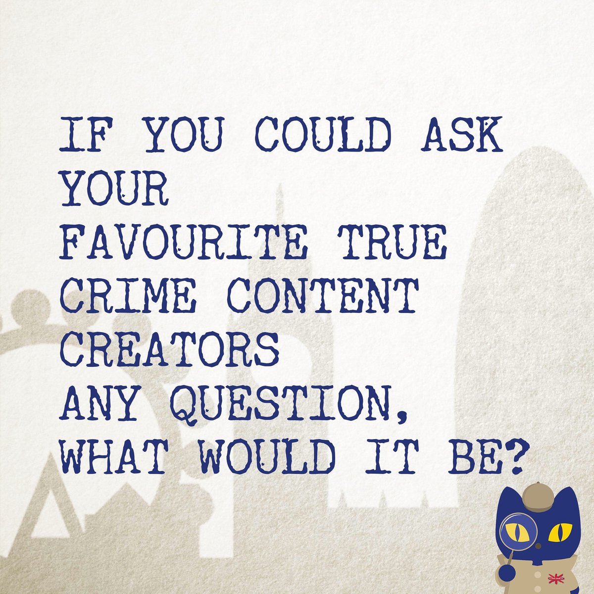 We got a little something in the works... 😈

What you YOU like to ask? It can be true crime related or totally random- NO RULES 🔥
.
.
.
.
.
.
#uktruecrimecon #businessasunusual #truecrime #uktcc #ama
