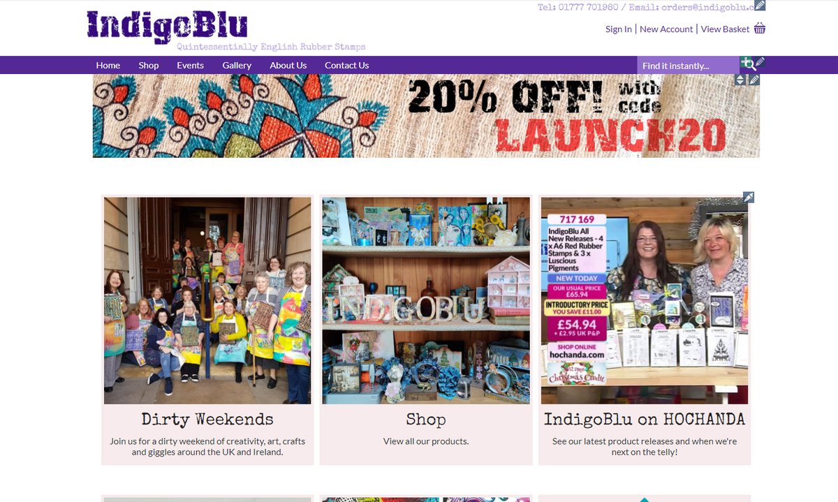 IndigoBlu_tweet's tweet photo. New Website - Last Chance - Launch discount code! - https://t.co/JfjSjhb9UN https://t.co/Rny0x2ScxI
