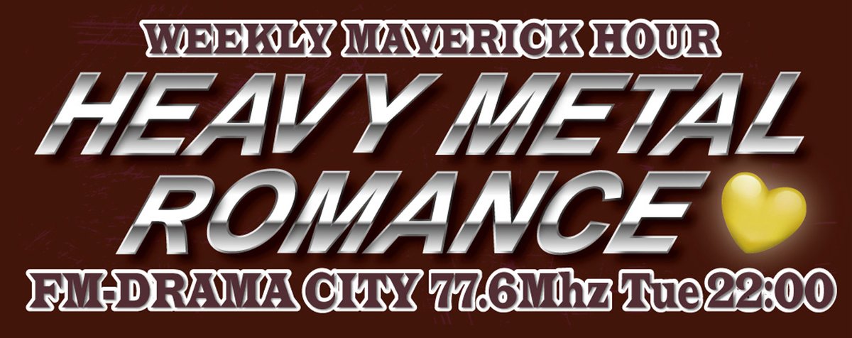 MAVERICKMETAL's tweet photo. ON AIR LIST 
April 7, 2020

Distress / MAVERICK
Start Another Round / TEMPERANCE
Dying Sun / EDGE OF FOREVER
Diggy Diggy Hole / WIND ROSE
Escape From Myself / OUTBREAK RIOT
Heavy Chains / VALENTINO FRANCAVILLA
In My Heart / MOON REVERIE

#fm #heavymetal https://t.co/27lZhRZbgC
