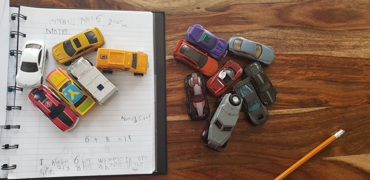 MissBraida's tweet photo. ...and some more very impressive math work. I love to see all of the different manipulatives you can find at home to create number sentences. Math is all around us! #mathisallaroundus #grade2mathematicians #homelearning @HaltonDSB @DesmondHDSB https://t.co/KIyZO93jjt