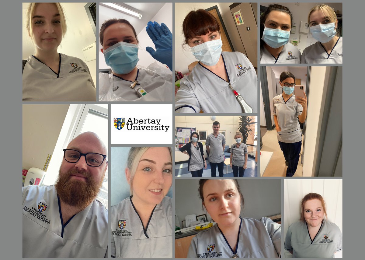 MHNAbertay's tweet photo. Our year three @mhnabertay students are ready for action on #worldhealthday  Thank you all for being awesome! #NHS #studentnurses #gratitude #proud https://t.co/xJnKM3HpfB