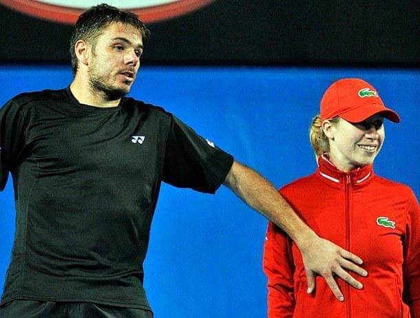 chda7777's tweet photo. During #AusOpen2012 ...about to fall over ♥️👌😂 #Oops #LuckyLady #StanTheMan #Wawrinka https://t.co/lE8RZO1YLm