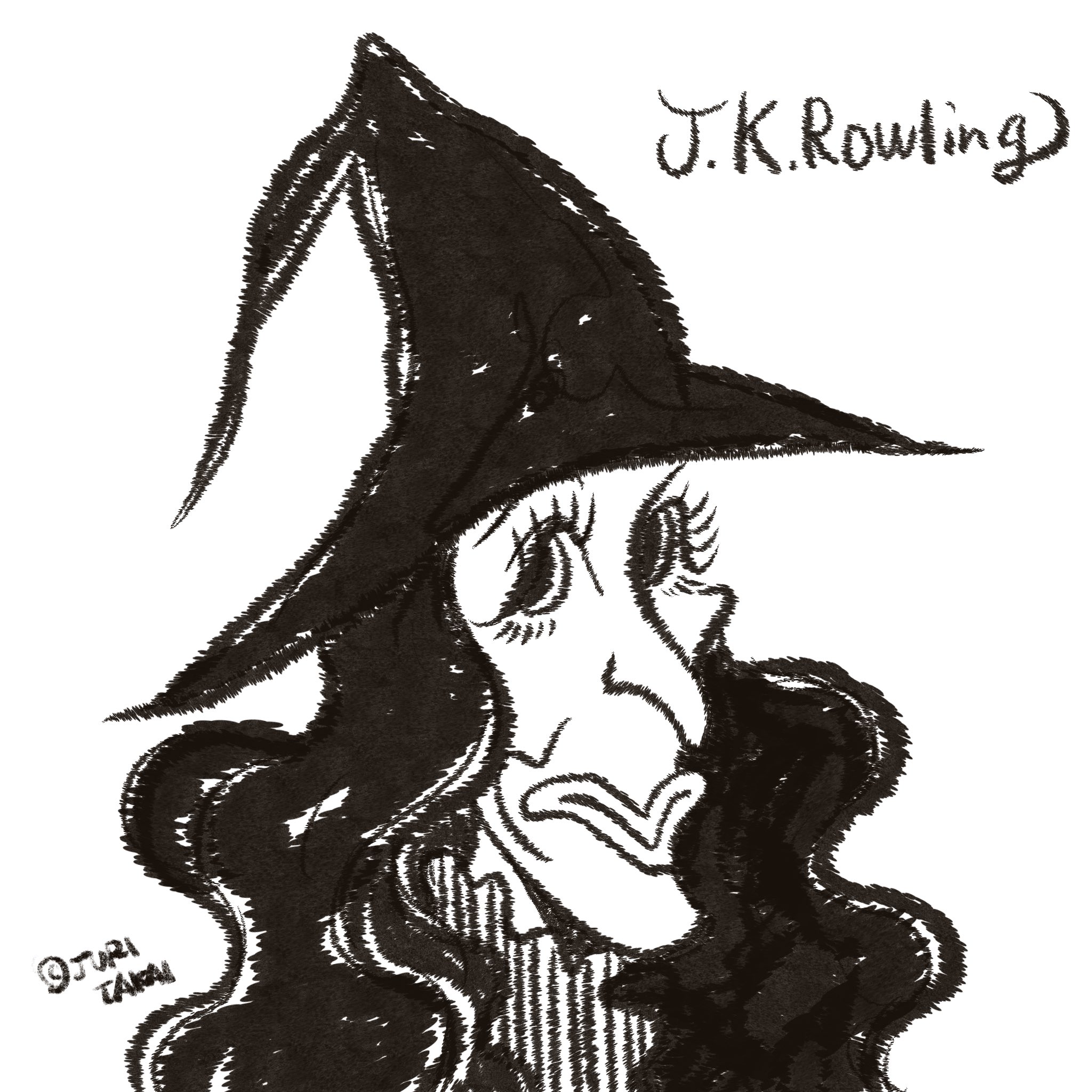 高井じゅり ほっこりイラストレーター Jkrowling Harrypotter Ipad Procreate Monochrome Illustration Drawings イラスト Jkローリング ハリーポッター T Co Msvajb5mpj Twitter