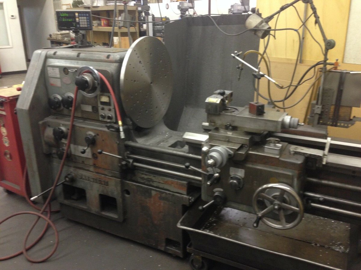 Machinetoolcomm's tweet photo. Used Lathes (Manual) For Sale - 1968 DAINICHI DLG-50 Gap Engine Lathe https://t.co/yLuD4wOZJB #lathe #Gapbedlathe #enginelathe #mfg #machineshop #Dainichi #usedmachinetools #useddealer #metalcutting https://t.co/ATgFWnTZ3R
