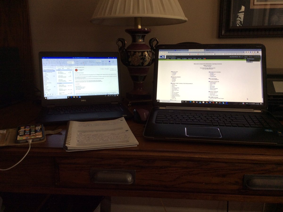 My new normal from home office!
#hcslibrarymedia #hcsleads #odeleads
