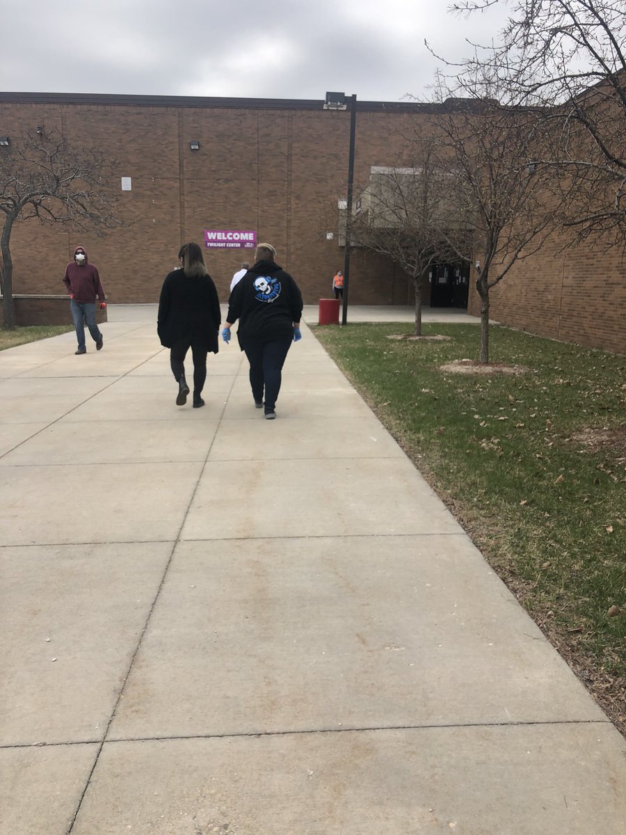 I’ve arrived! Not much of a line  #WisconsinPrimary